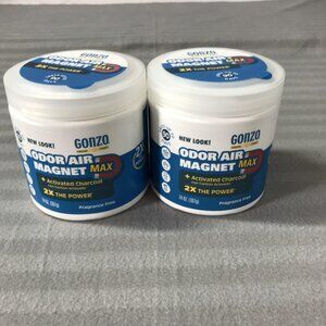 Gonzo Odor Air Magnet Max 14 oz Activated Charcoal Fragrance Free 2 Pack USA